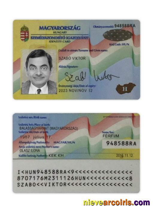 Hungary ID card